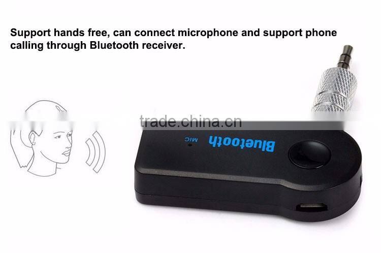 Latest Wireless 3.5mm AUX Music Receiver bluetooth car receiver 12v