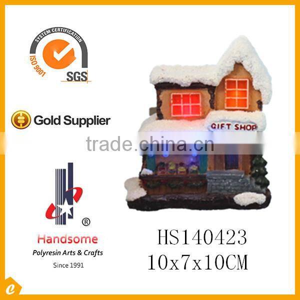 4"led christmas village house for decoration 2015 new products