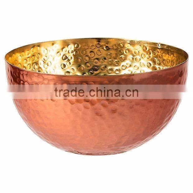 silver bowl gold plated leaf metal bowl