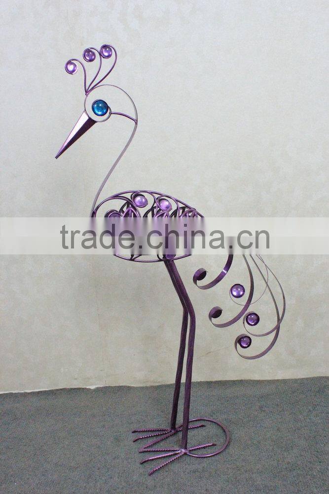 Metal peacock garden decoration