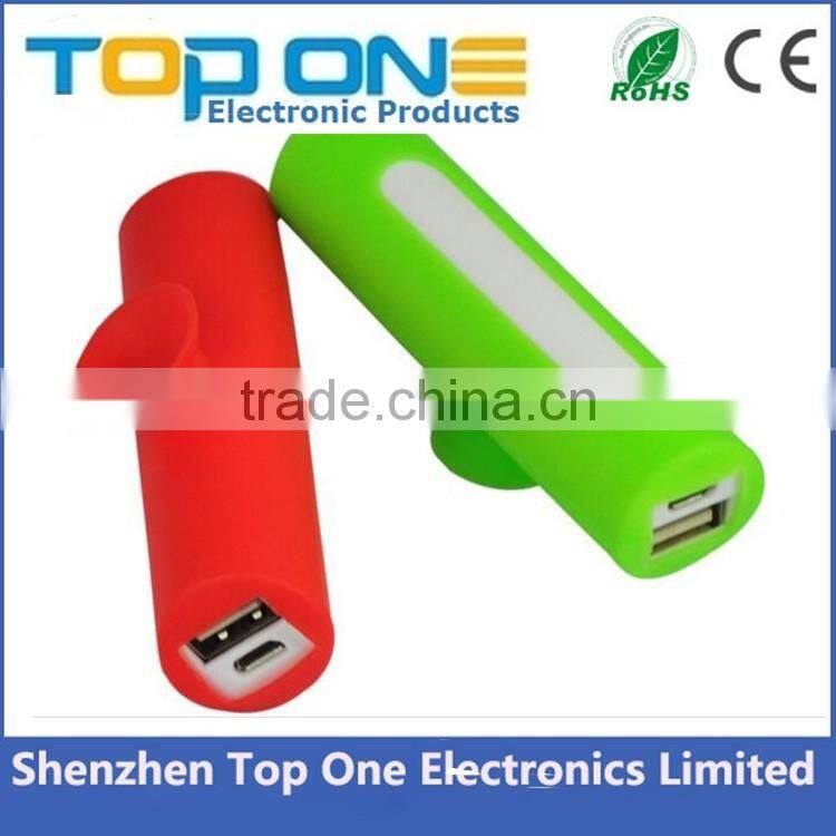 Best selling high quality silicone cute mobile power bank with sucker
