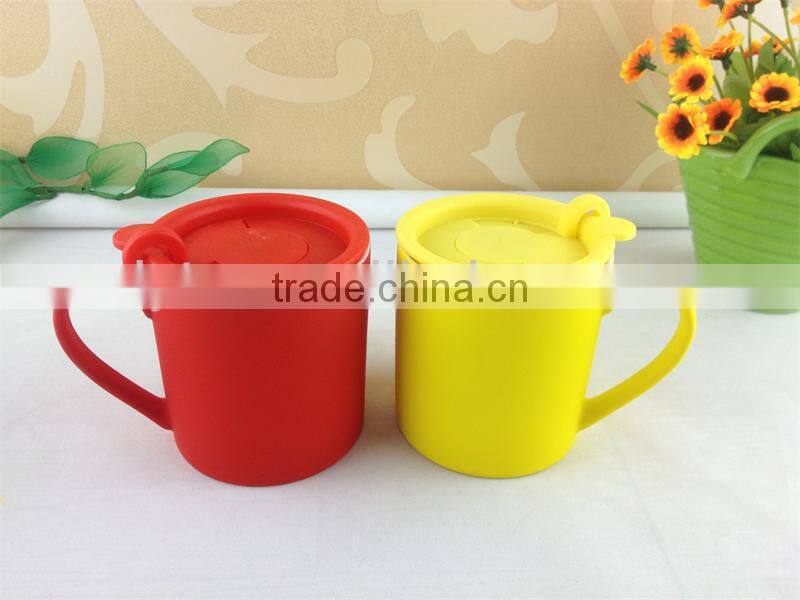 10 oz ceramic mug cup with plastic lid