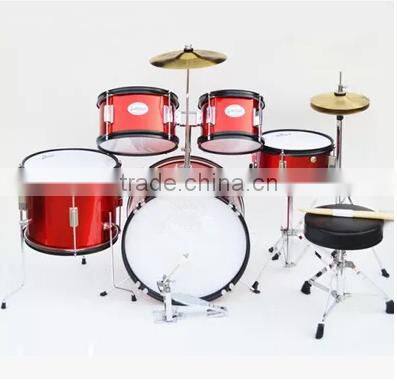 5pc children drum set with throne, Kids percussion drum, Junor drum kit