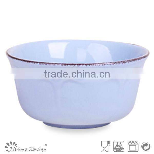 Factory direct wholesale embossed ceramics soup bowl
