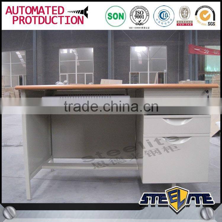 Durable steel MDF cheap modern computer desk