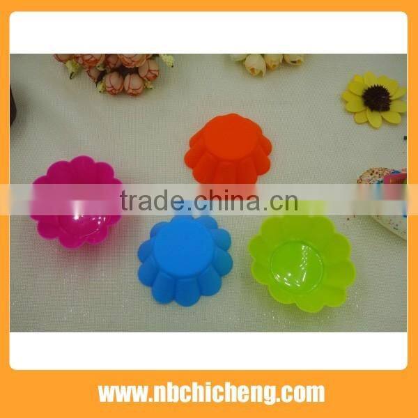 6 pcs Silicone Egg Tart Mold, Cake Mold, Christmas Pancake Molds