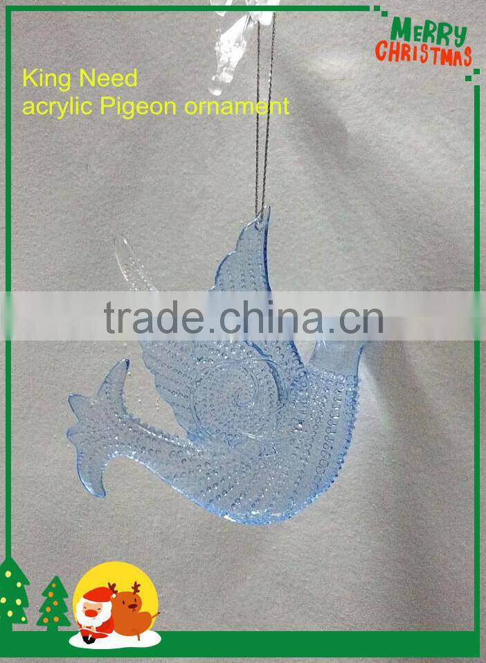 Acrylic clear flying pigeon product accessories hanging ornament