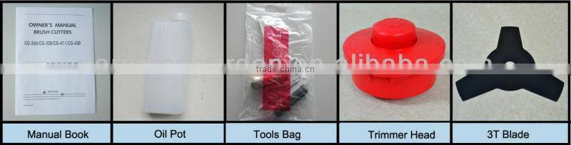 PD-BC270 Metal Blade Grass Trimmer 25.4CC Grass Cutter CE Approved