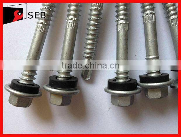 Roofing screw self drilling for metal with assemblies PVC Washer