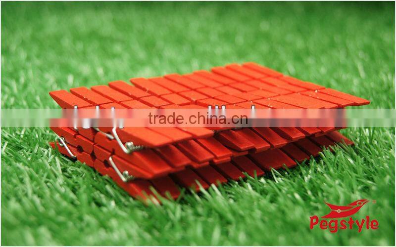 4.8cm Colored Handicraft Wooden Pegs Cloth Clip