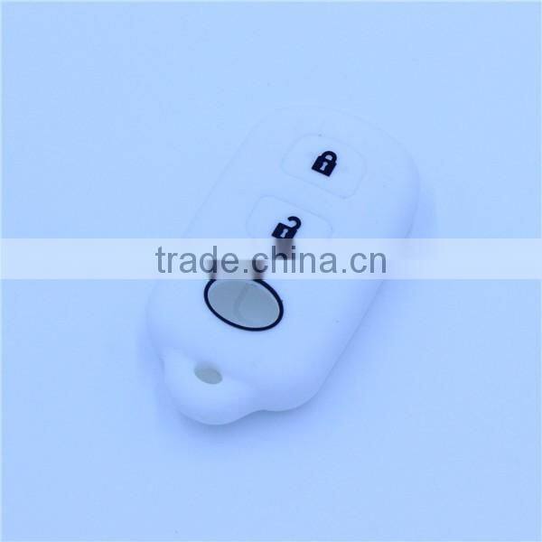 2 buttons silicone remote car key shell, car key cover for toyota with panic button