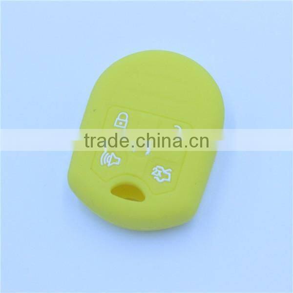 Funny silicone promotion gifts, 5 buttons silicone car key case shell for ford remote keys