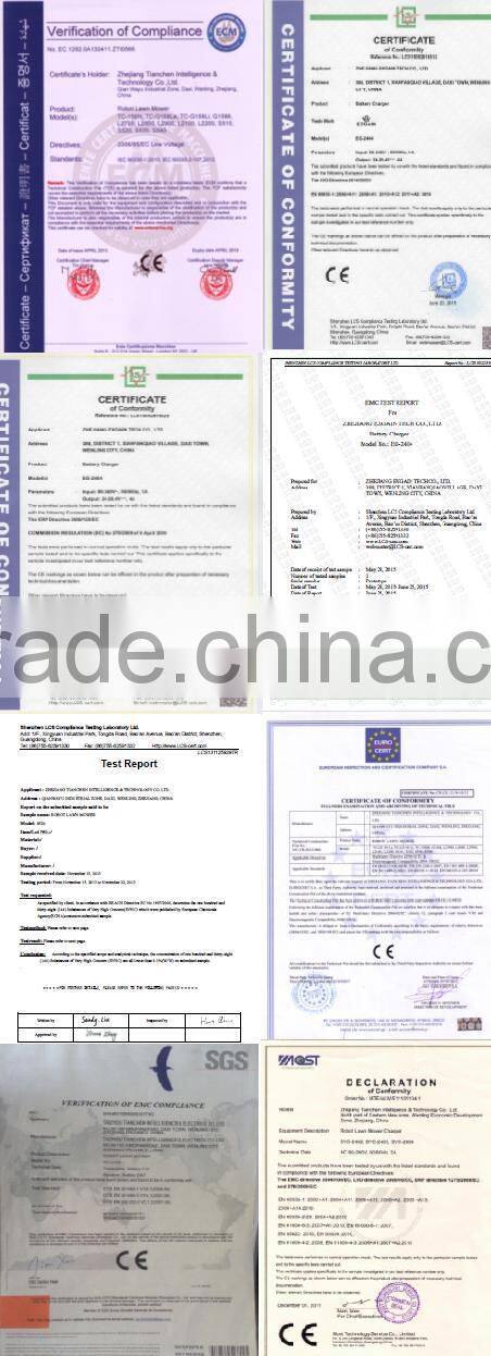 Electricity power type and languages selection feature robotic mower S520