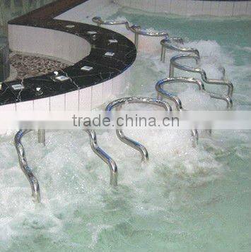 spa equipment of handrail along with floating bath for swimming pool