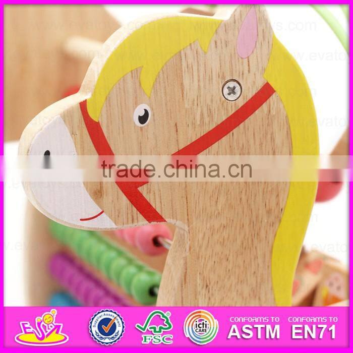 2016 brand new wooden beads toy, lovely wooden beads toy, preschool wooden beads toy W11B086