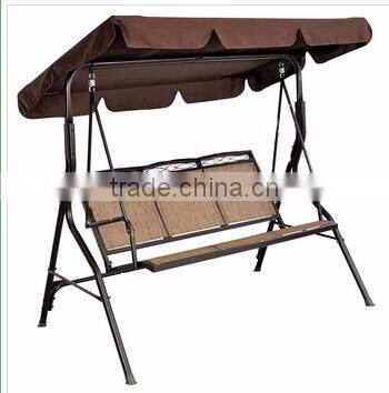 Customized 3 person canvas hanging swing chair outdoor swing chair for hot sale