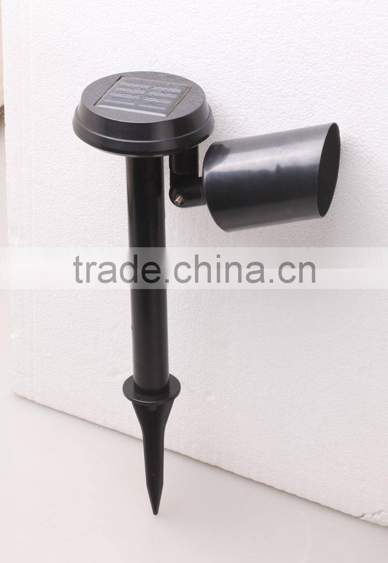 Plastic balck standing solar lamp