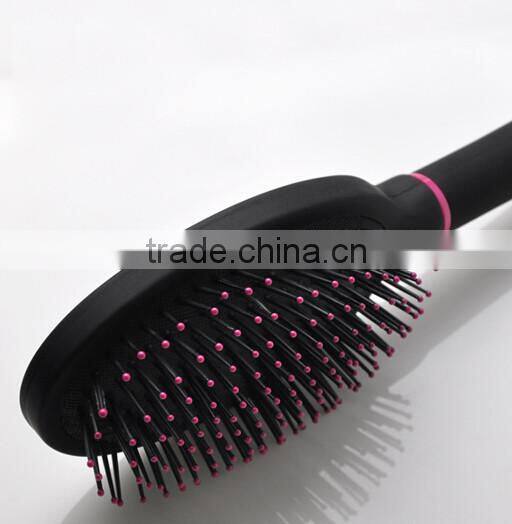 2017 Best Wholesale high quality lcd pink hair straightener brush