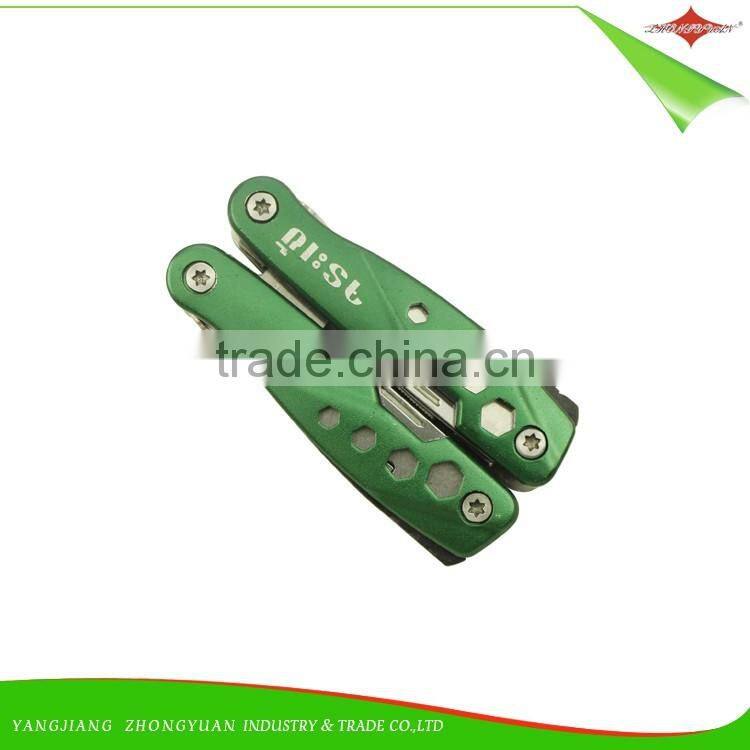 ZY-V1005 pocket tool multi functional pliers stainless steel multitool with pliers for camping hiking