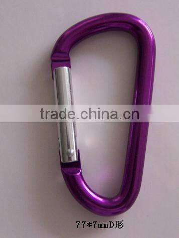 D shape zinc alloy snap hook