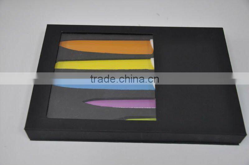 Patent-style color knives with EVA gift box