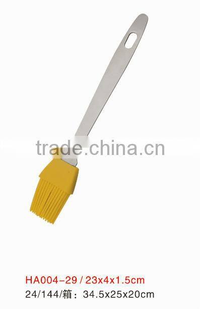 Brush with silicone tip / rubber brush with stainless steel handle