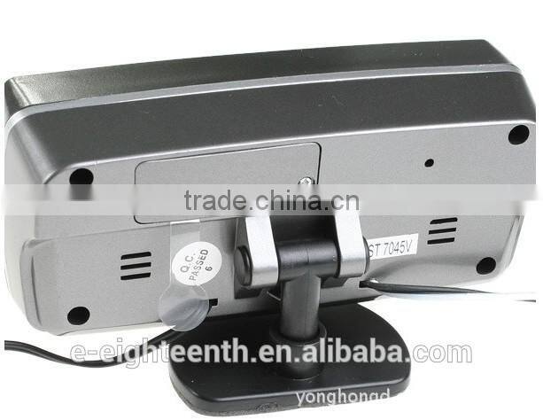 New 12V Car Voltage Monitor Battery Alarm Clock display Temperature Thermometer