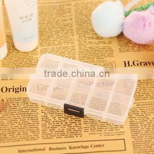 Cheap oem plastic 10 compartment jewelry storage box