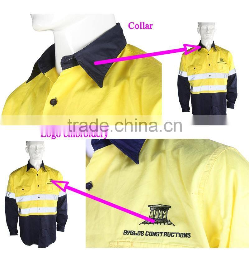 3M Clear Reflective Tape Work Shirts For Firefighter