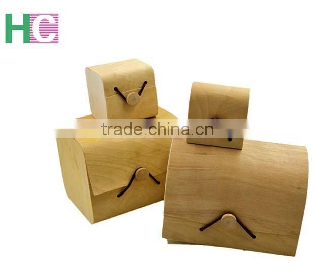 lightweight logo engraved wood candle boxes