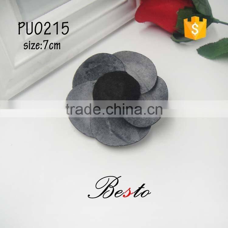 2016 factory wholesale PU leather shoes flower