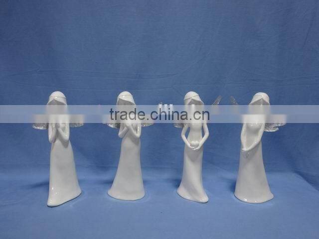 white angel decorations porcelain holiday decorations