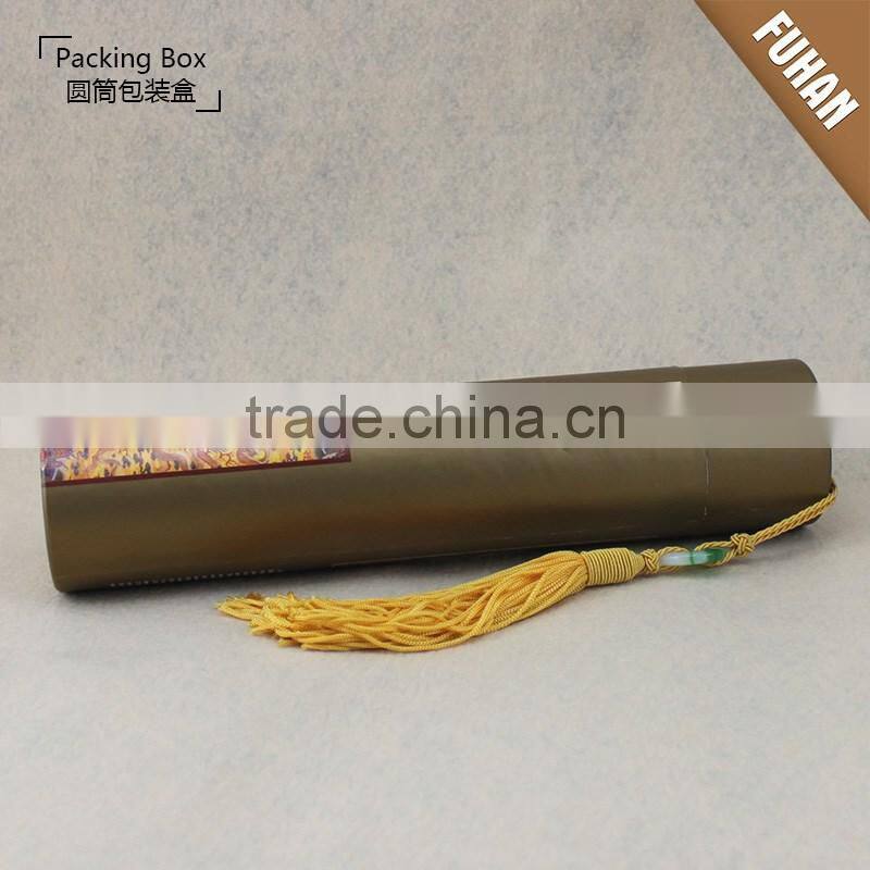 Factory Chinese Style Export Custom Cylinder Gift Paper Box