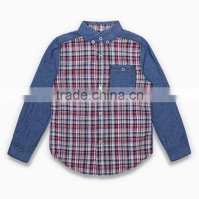 Children Denim shirt dress casual fashion shirts for boys