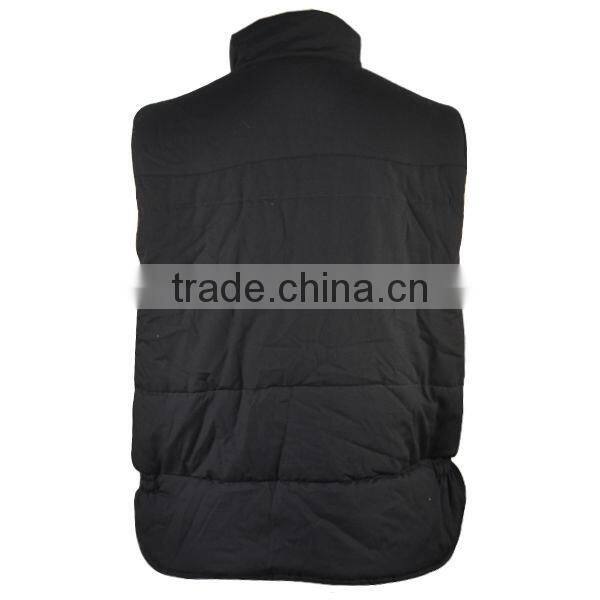 mens polyester black casual winter vest/protective vest/safety vest