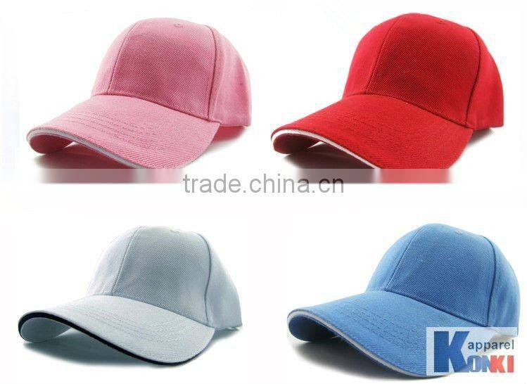 customized advertising caps/100% cotton 6-panel caps with any logo embroider