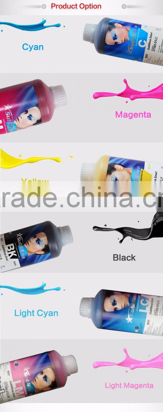 Korea best quality wholesale Sublinova Smart DTI Sublimation Digital Printing Ink DX5 For Transfer Paper