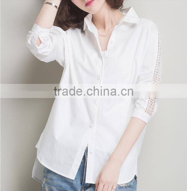 Hot 2016 cotton women shirt wear WMST0225