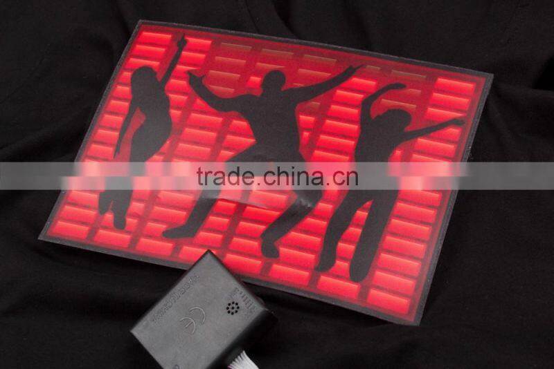 garment district fashion cut resistant custom character led hip hop tee shirt