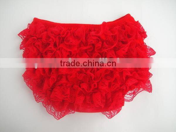 Wholesale petti ruffle baby bloomer tutu diaper cover baby fancy lace ruffle bloomers