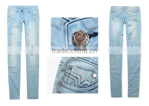 GZY Wholesale price stock jeans used jeans for sale cheap price
