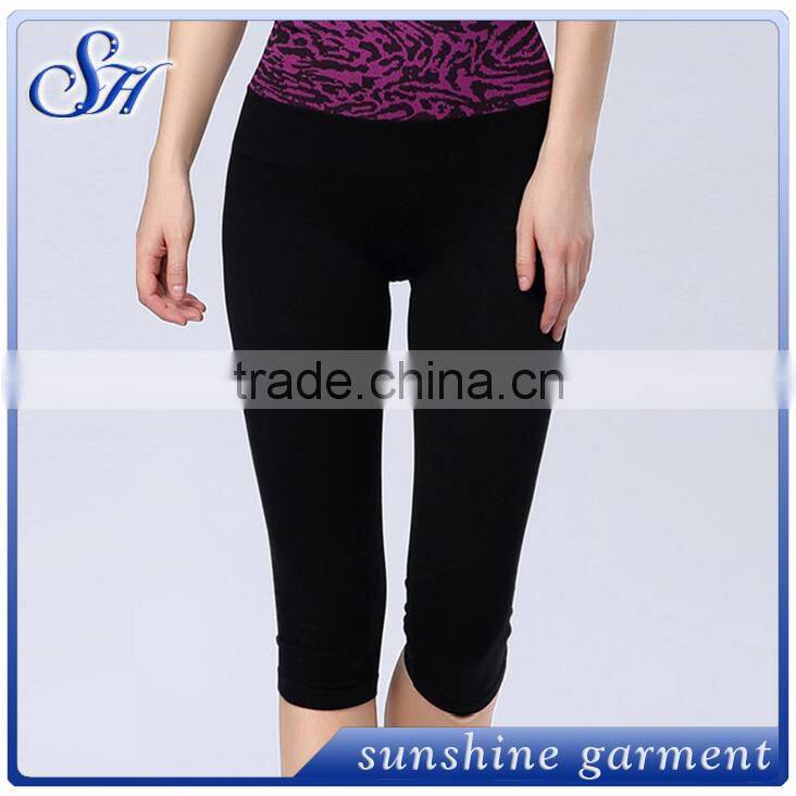 Sexy Leopard High waist cropped trousers women yoga pants