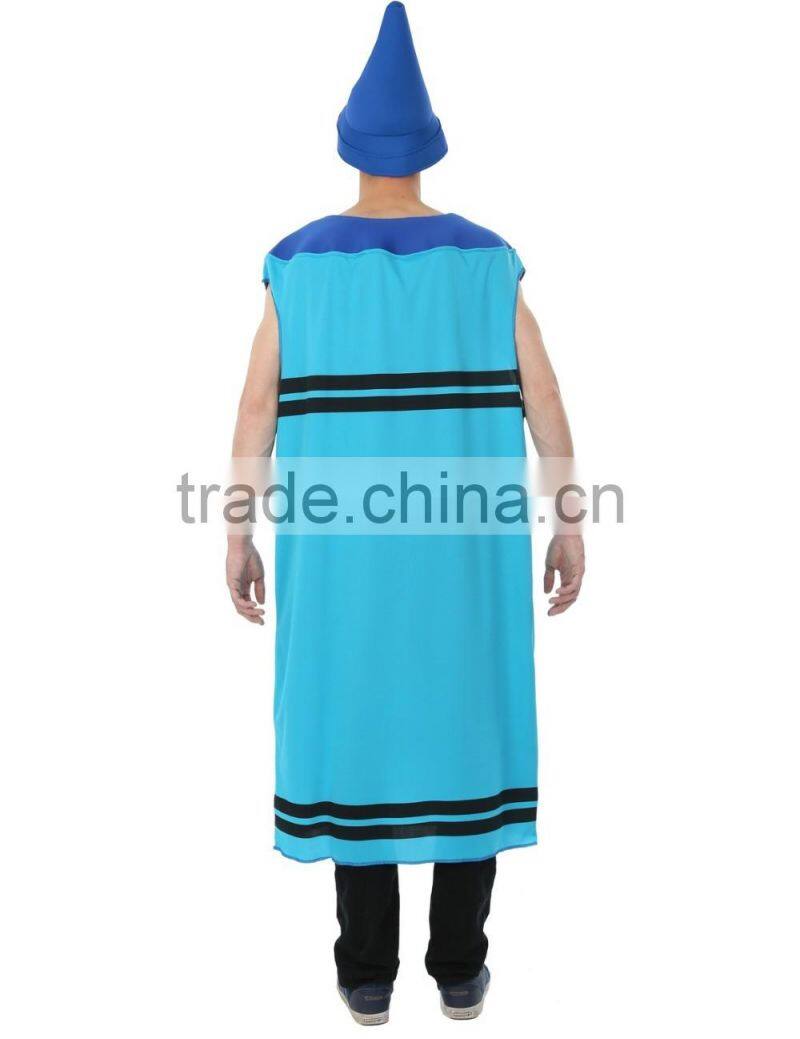 Adult Men's Blue Crayon Costume