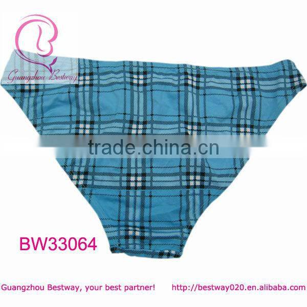 Fashion hot plaid panties for No Pants Subway Ride