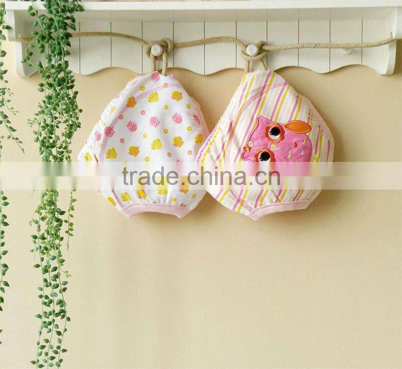 mom and bab 2012 summer baby clothes 100% cotton embroider training pants