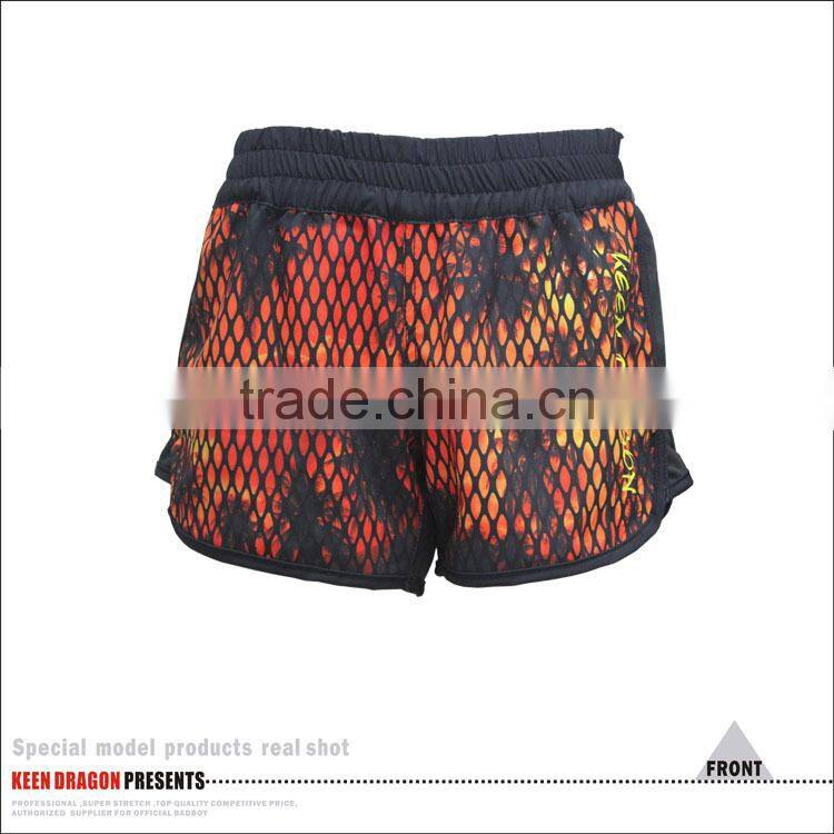 Sexy Ladies Activewear Sublimation Printing Girl running Shorts