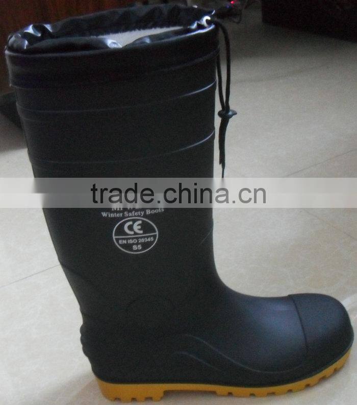 Factory Anti Static PVC Heat Protection Chemical Mining Safety Boots