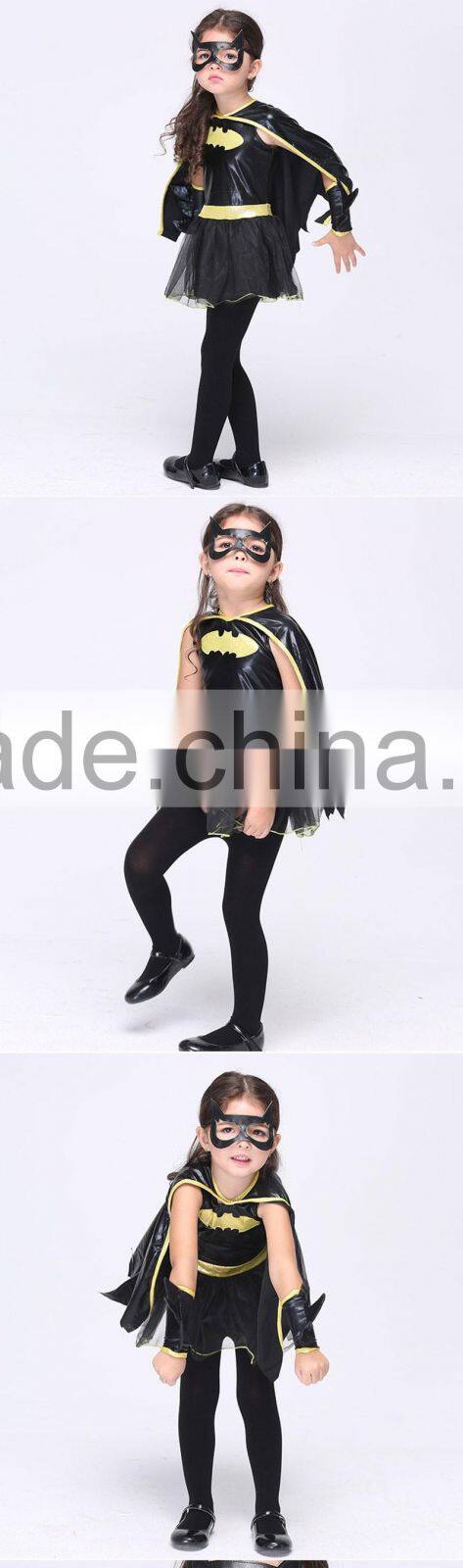 2016 Supply Halloween costume Childrens Kids black cosplay costume with eye patch