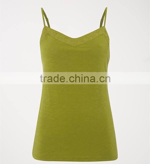 Custom tank tops gym stringer cotton spandex women tank top