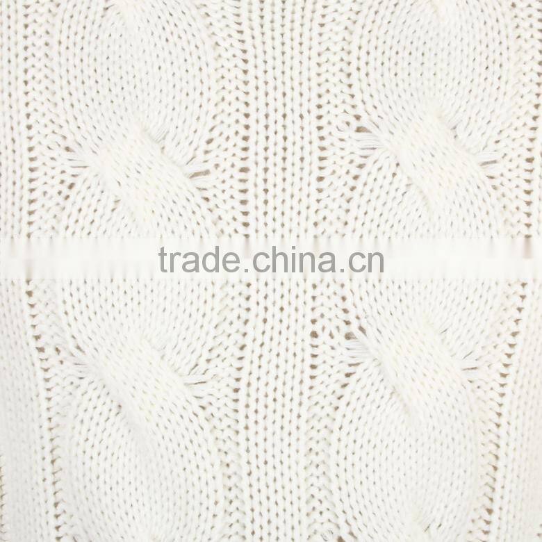 classic jumbo braid ribbed cuffs and hem slim fit cable knit sweater pattern men